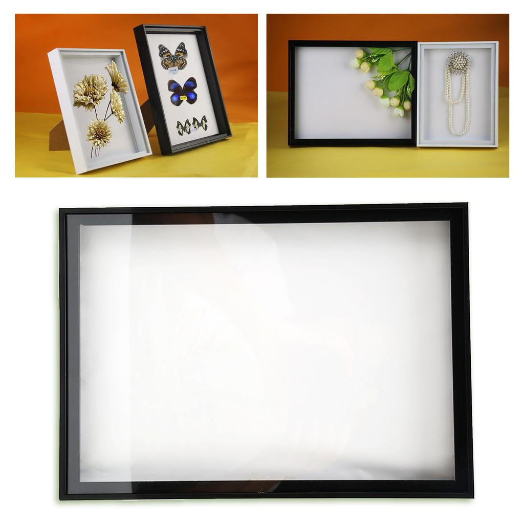 Picture Frame with Bracket sy to Disassemble Plastic Decorative Photo Frame for Dried Flowers Shells