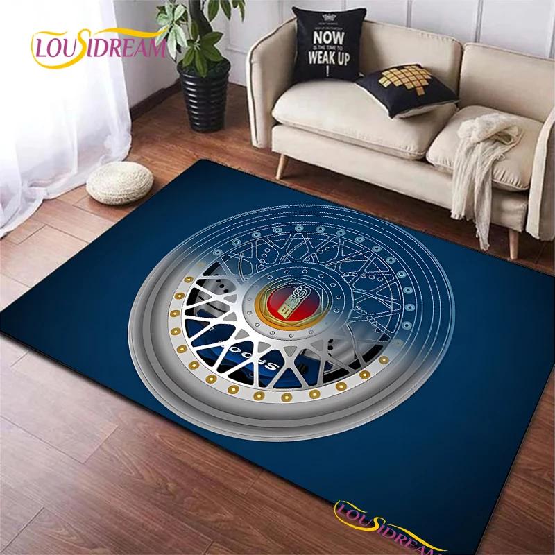 Модный 3D ковер BBS racer для гостиной, спальни, декора стола, коврики для кухни, у двери, детские противоскользящие напольные коврики, альфомбра, подарок на день рождения
