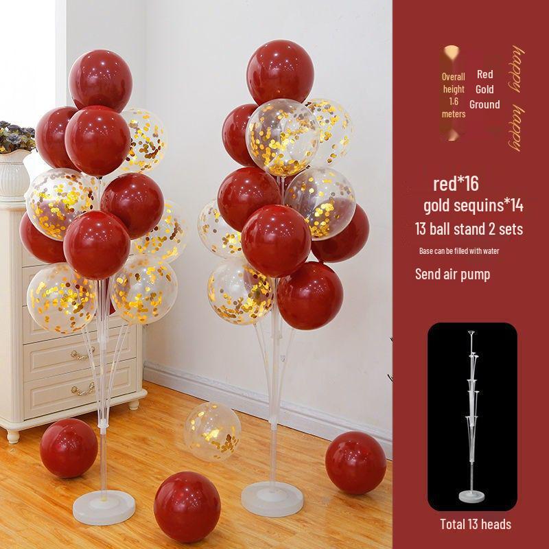 Glow-in-the-Dark Floor Balloons for Birthdays & Anniversaries, New Year’s Movable Stand