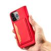 Samsung Galaxy S23 Magnetic Wallet Flip Cover - Red
