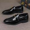 Ретро Мода Новые Пенни Лоферы Для Мужчин Заостренные Черные Коричневые Слипоны Кожаные Повседневные Туфли Свадебное Платье Выпускной Вечер Обувь