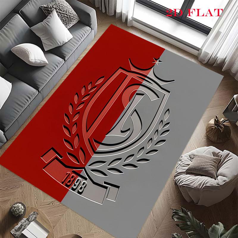 STD Liège logo Carpet Rug for Living Room Bedroom Home Sofa Decoration,Kids play Nonslip Floor Mat