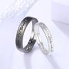 2 Pcs/Set Love Heart Electrocardiogram Couple Rings For Women Men Lover Wedding Promise Valentine's Day Anniversary Jewelry Gift