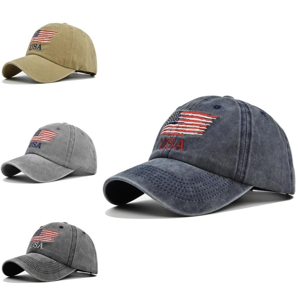 Модная винтажная вышитая бейсболка с регулируемым размером и изогнутым козырьком