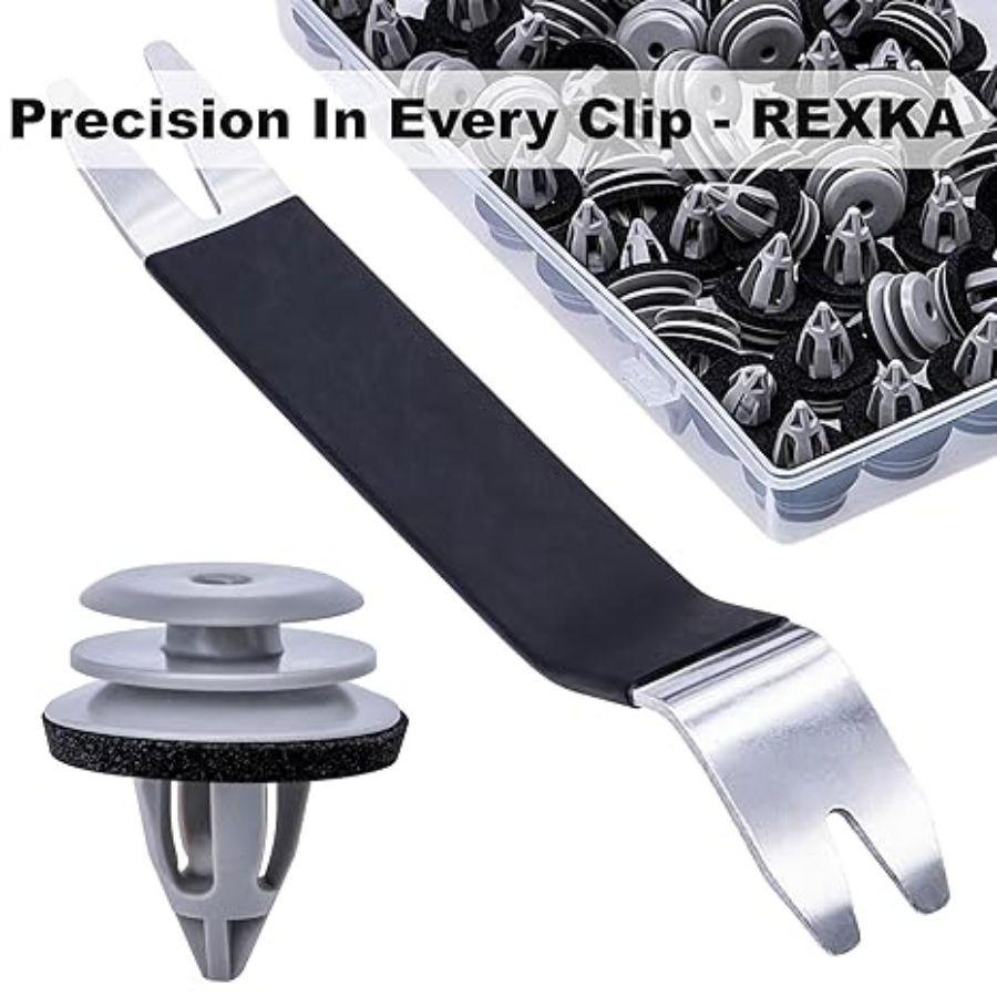 51pcs Gray Door Trim Panel Retainer Clips Rivet for 51418224781 50pcs+Remover