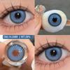 Eyeshare Colored Contact Lenses Light Blue Contact Lenses Cyan Colored Contact Lenses Brown Natural Lenses Colored Cosmetic Green Lenses 1 Pair