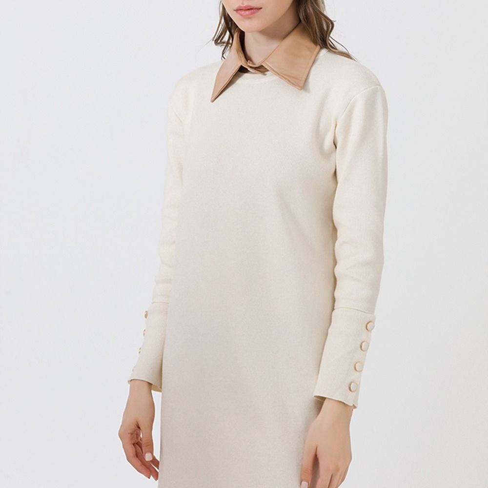 Square PU Leather Fake Collar Chiffon Sweater False Collar Sweet Detachable Shirt Colar Lady