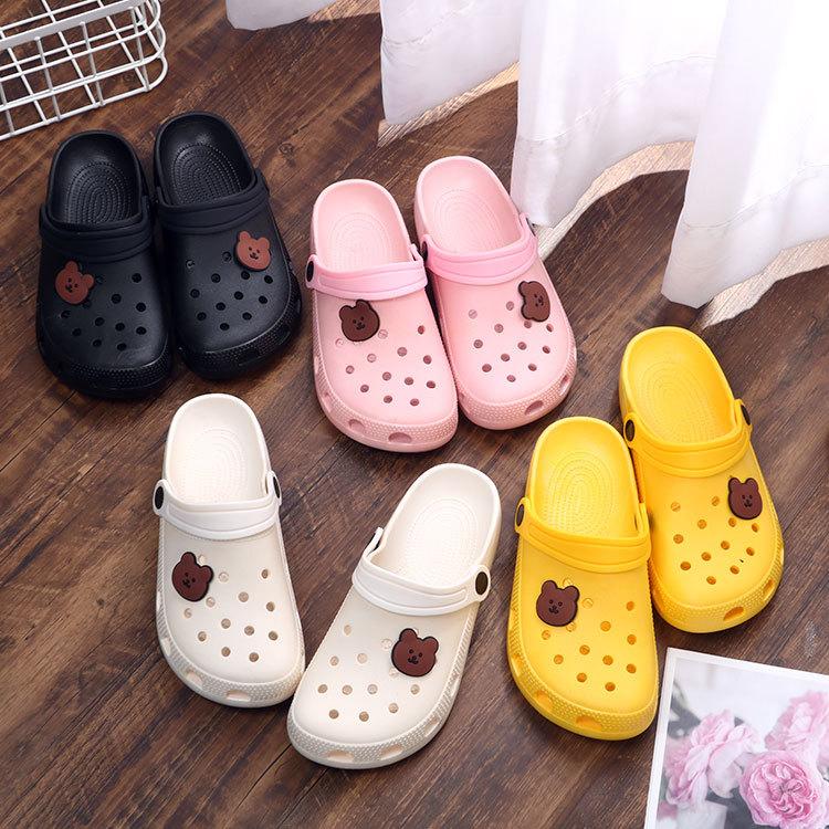 Летние женские 1 сандалии для сада на платформе с рисунком фруктов, тапочки для девочек, пляжная обувь, модные сандалии для отдыха на открытом воздухе, сандалии для женщин