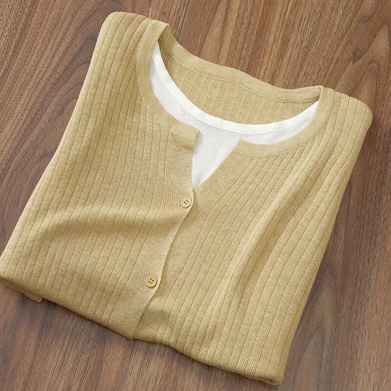 Women's Faux Two-Piece Color Block Patchwork Knitted Sweater