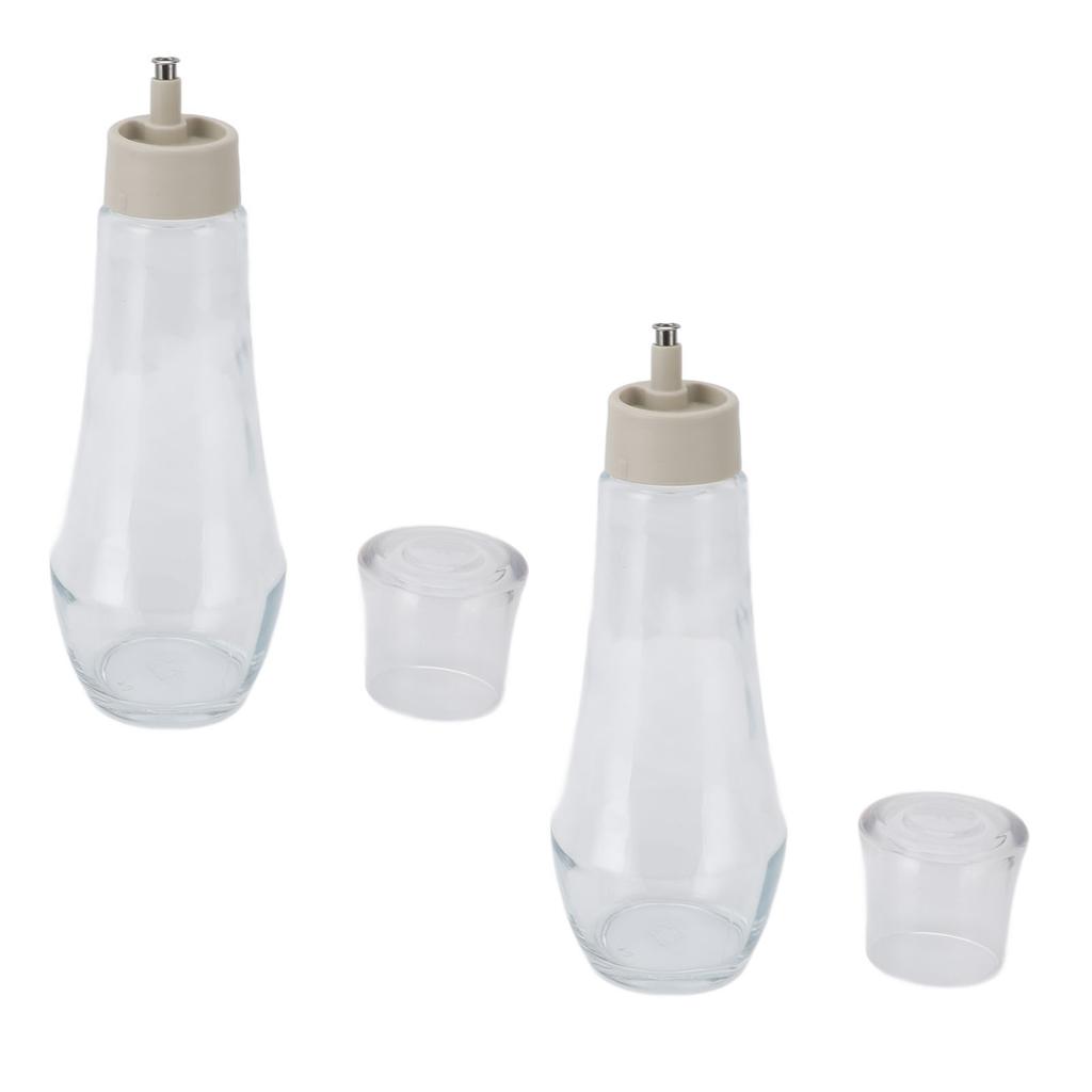 2PCS Mouthwash Dispensers Stainless Steel and Glass Multifunctional Refillable Mouthwash Dispenser