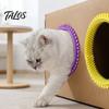 Самоуходный кошачий туннель-расческа из картона, DIY туннель-расческа с кольцом, Ручной массажный гребень, Домик с отверстием для двери, Решение проблемы линьки