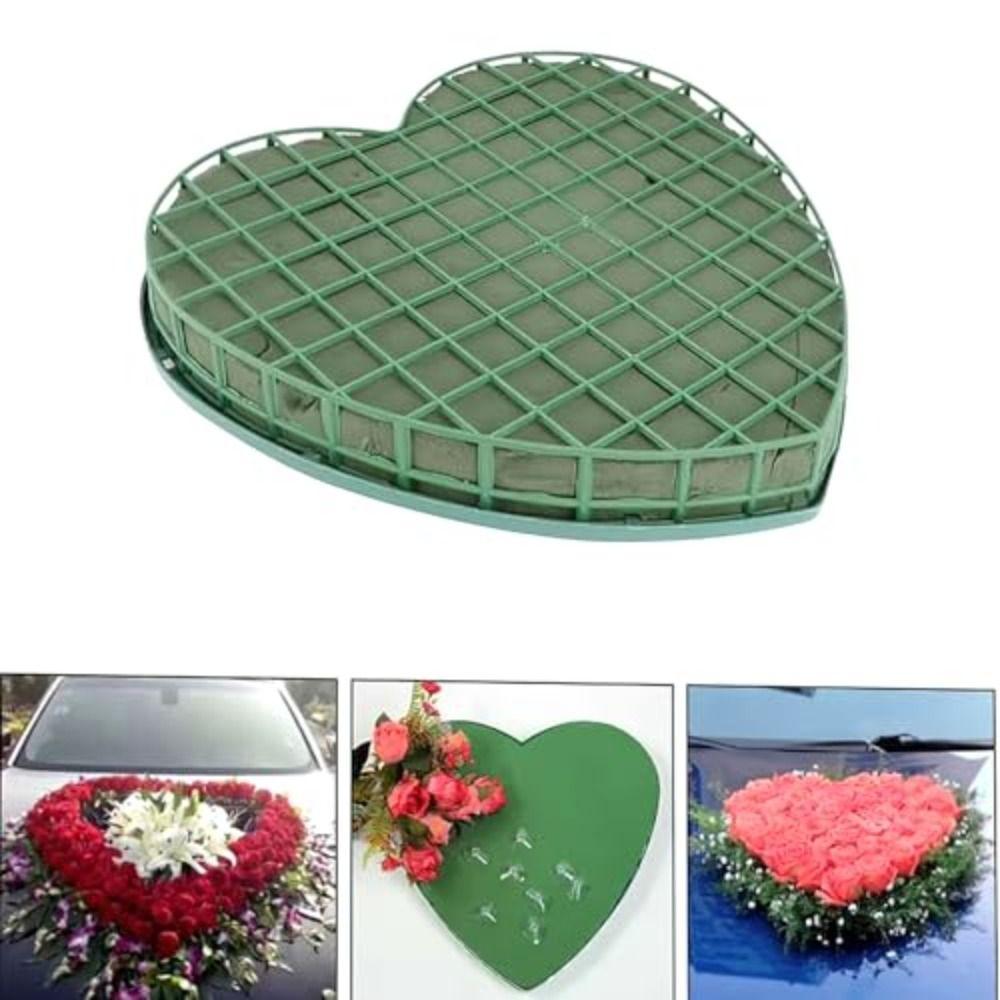 Green Color Floral Foam Blocks With Suction Cup Florist Sponge Flower Mud Wedding Decoration
