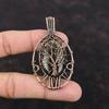 Tree Of Life Turritella Agate Pendant Copper Wire Wrapped Pendant Handmade Jewelry Gemstone Pendant Copper Wire Wrap Jewelry Gift For Women
