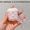 Чехол для наушников TPU с узорчатым бантом для AirPods 1/2/3/4/Pro/Pro 2