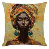 Home Decor Fashion Afro Black Women Girls Sofa Pillowcases Bedroom Living Room Decor Cushion Covers
