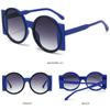 Unique Round Sunglasses UV400 Y2K Eyewear Trendy Contrast Color Shades  for Women & Men