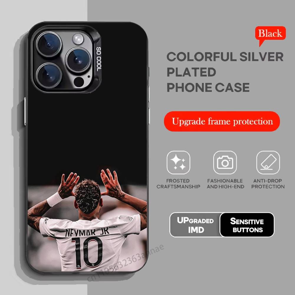 Чехол для телефона N-Neymar Football 10 для iPhone 15 16 Pro Max Air SE 11 13 Pro 14 Plus 12 11Pro 15Pro Max 16e