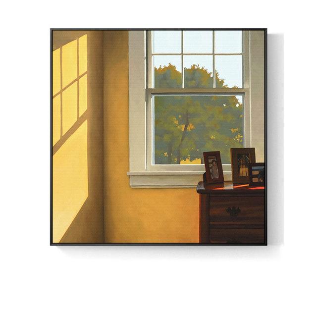 Nordic Window Outside Landscape Scenery Interior Canvas Painting for Living Room Home Decoration Print Picture Wall Art Posters