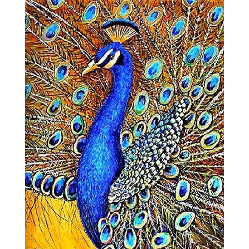 5D DIY Diamond Embroidery Animal Peacock Cross Stitch Diamond Painting Full Round Drill Picture of Home Christmas Present