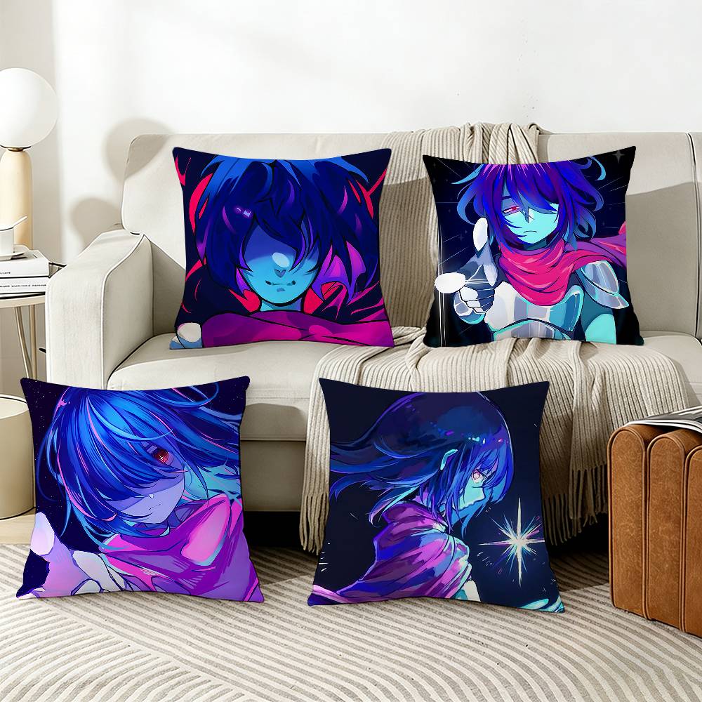 DDeltaruneS KKris Various Sizes Square Pillow Case For Car Home Bedchamber Decor