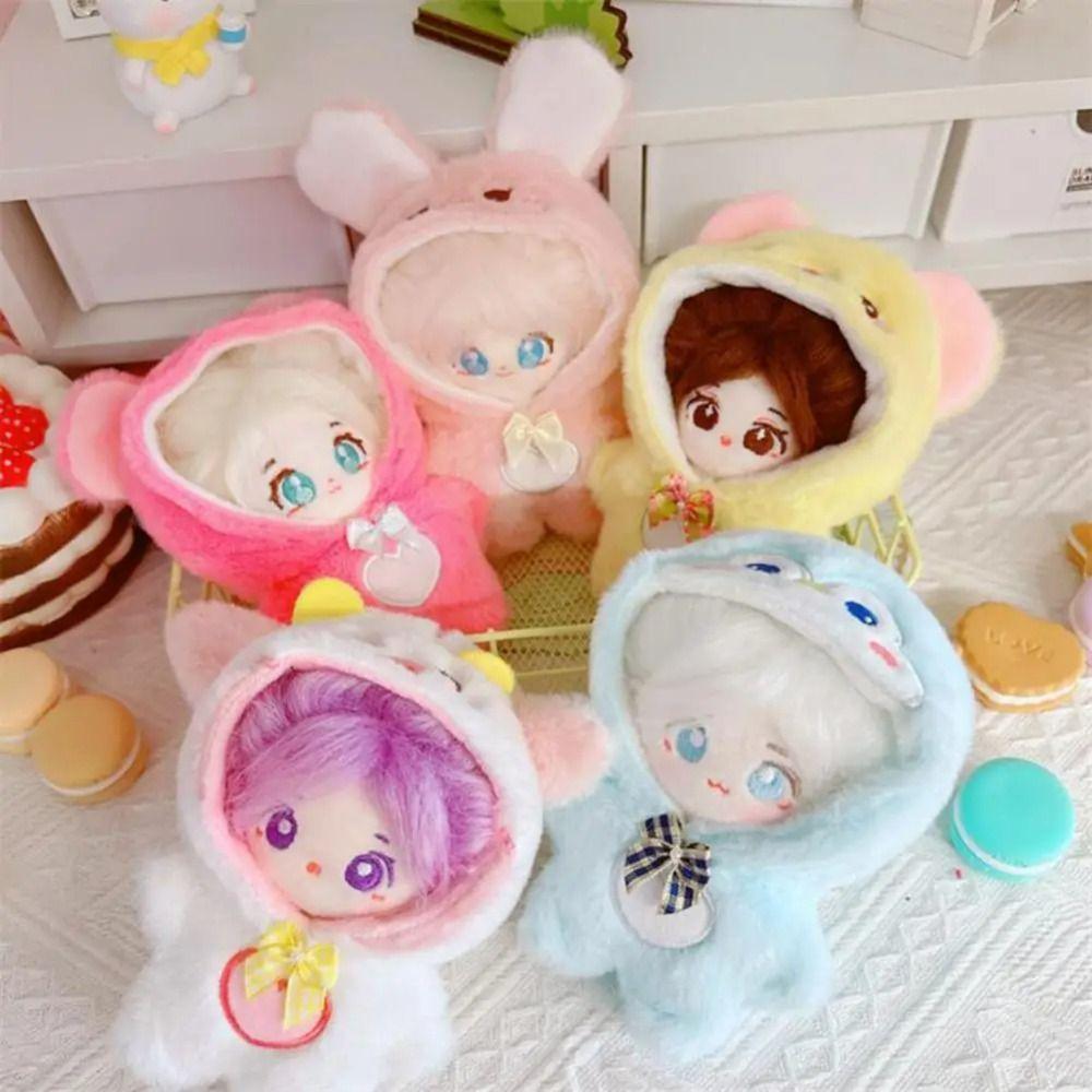 Plush Stuffed 10CM Doll Jumpsuit Replacement Idol Plush Doll Clothes  Girls