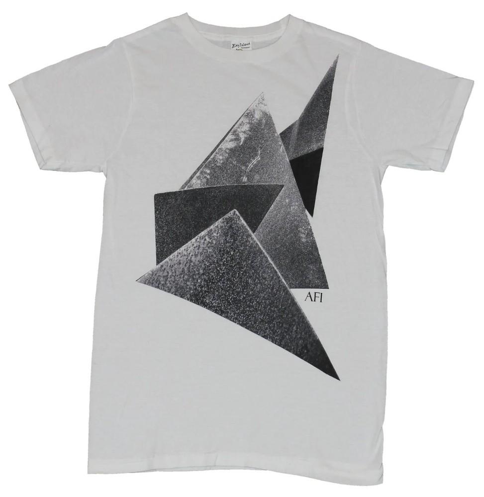 AFI Distressed Four Gray Triangle TSHIRT OFFICIAL UNISEX SIZE AFI BAND NEW Unisex T-Shirt