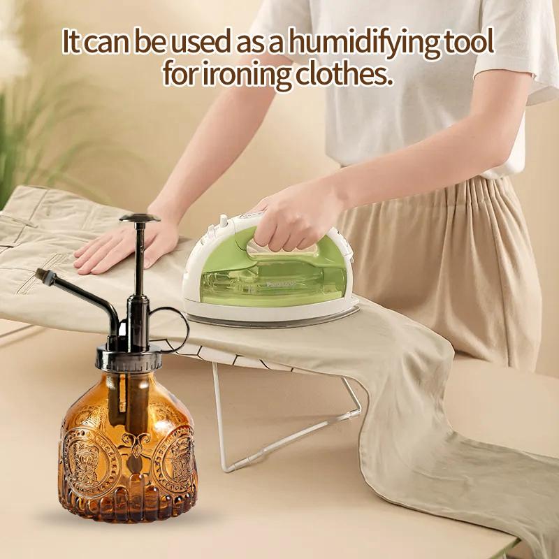 Винтажная стеклянная лейка в стиле ретро, ​​распылитель воздуха под давлением, садовая лейка для растений, бытовые спринклеры, инструмент для дезинфекции