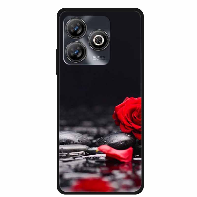Phone Case For ZTE Blade A75 4G Back Cover Case Shockproof Black Silicone Soft Funda For ZTE Blade A75 4G Case A 75 6.6" Coque