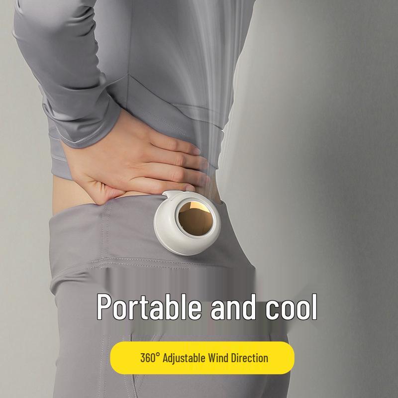 Портативный USB Мини-вентилятор с клипсой для воротника или пояса – Маленький вихрь MF019