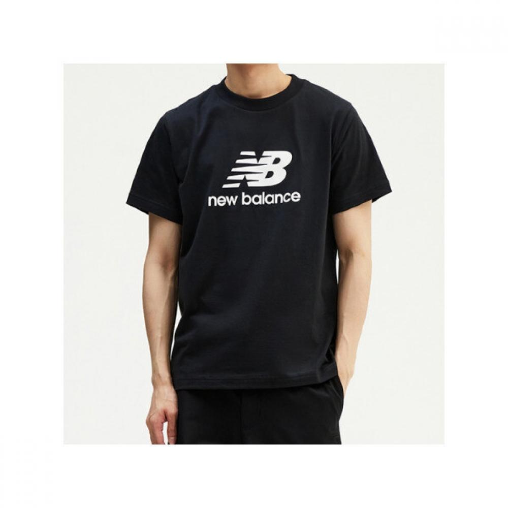 New Balance Men S eSSential Stacked Logo Short Sleeve Tee nbned2S131 19