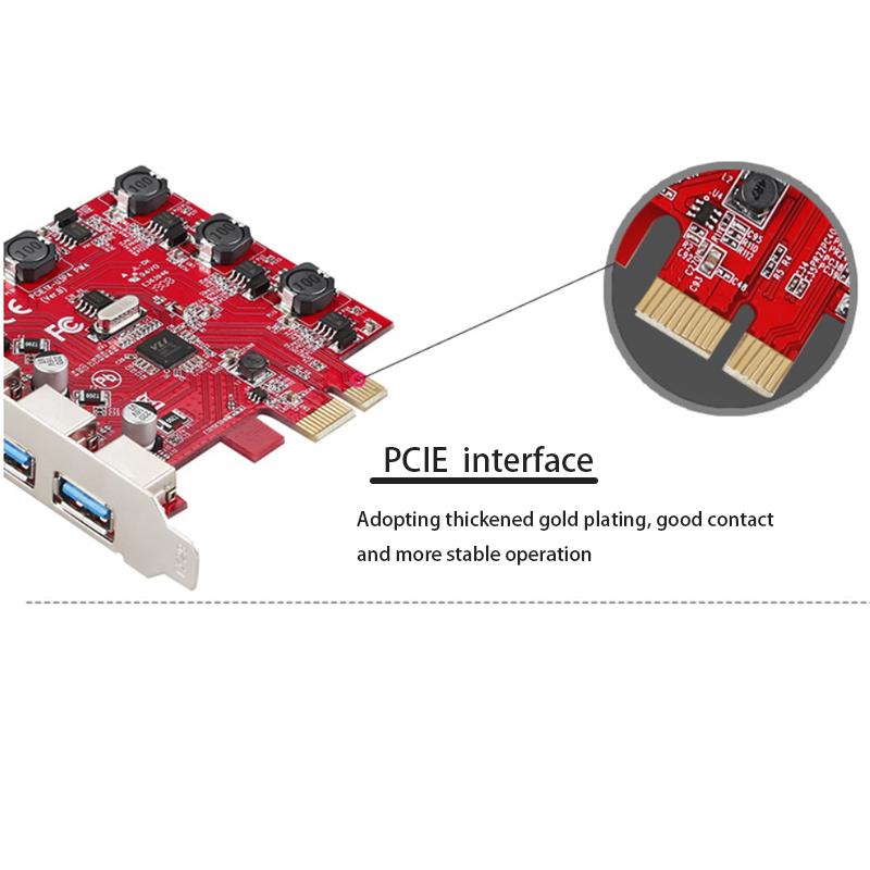 Удлинитель Конвертер USB-хаб высокоскоростная карта расширения PCI-E на USB Игровая карта PCIE Сплиттер-адаптер Адаптер райзер-карты PCI-E Адаптер контроллера карты PCI-E