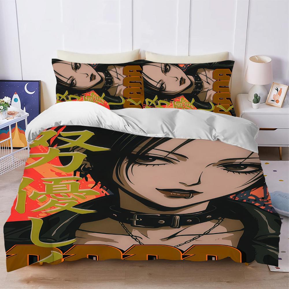BLAST Osaki Nana smoking Comic Duvet Cover Set Soft Wash Bed 3 Piece Summer Comfortable Student Dormitory Home Baby Bedding Best