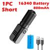 LED Mini Flashlight Type-C Rechargeable Pocket Zoom Flashlight 3 Lighting Modes Suitable for Outdoor Hiking Camping Fishing