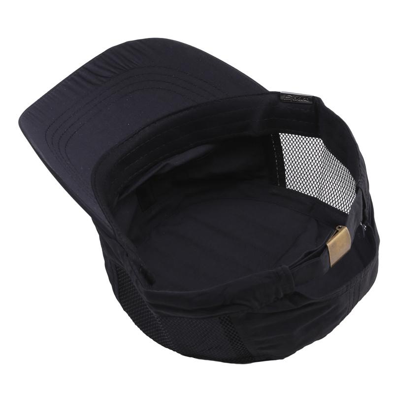 Быстросохнущая кепка, летняя сетчатая пористая плоская верхняя часть, защита от солнца и солнцезащитная кепка с утиным язычком, простые универсальные повседневные шляпы