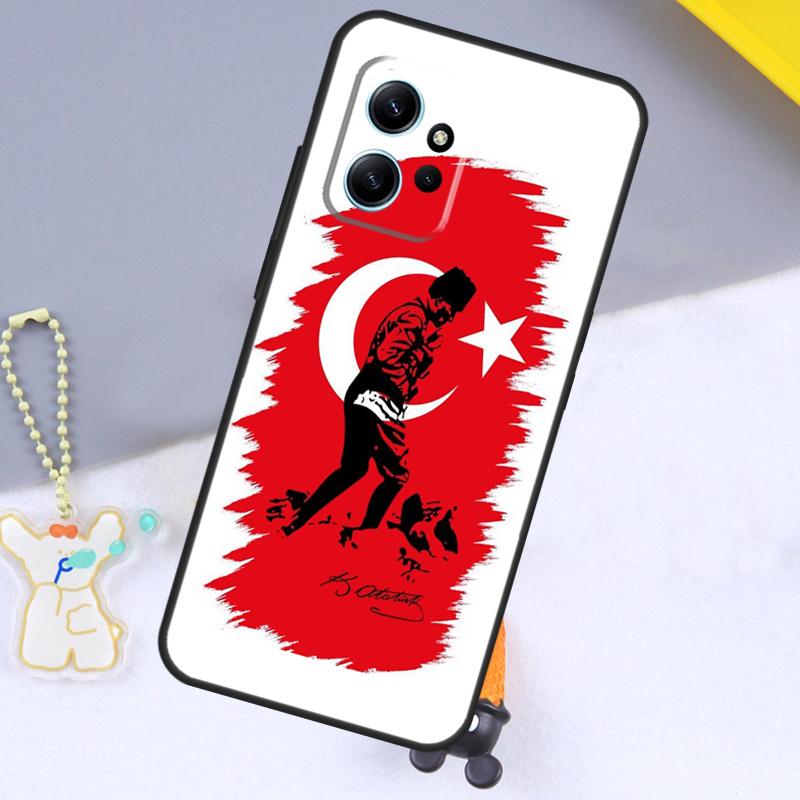 Турецкий флаг Ататюрка Чехол для Xiaomi Redmi Note 13 14 9 10 11 12 15 Pro Plus Чехол для Redmi 13C 15 C 12C 14C 10C