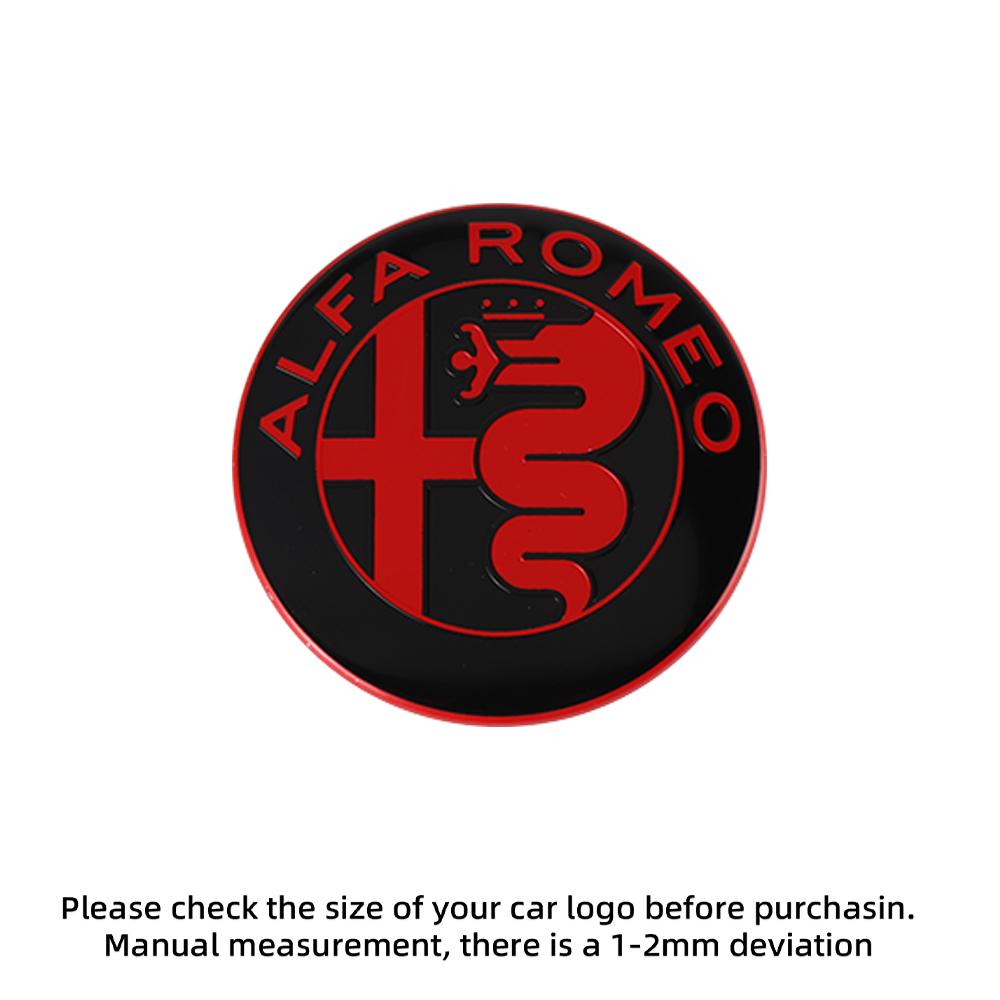 2026 Hot Sticker 3D Metal Car Front Grille Fender Badge Auto Exterior Accessories For Alfa Romeo Giulia Stelvio Giulietta 156 15