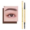 0.1g Triangle Eyebrow Pencil Waterproof Time-saving Safe Square Gold Color Tube Beauty Brow Pencil for Girl
