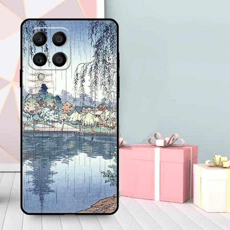 Японский чехол в стиле Укиё-э для Samsung Galaxy M35 M56 M12 M06 M32 M52 M55 M15 M11 M13 M14 M16 M36 M31 M53 M34 M54