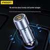 PISEN Dual Port Car Charger, Aluminum Alloy, A+C Ports, Smart QC3.0, PD, Super Fast Charging