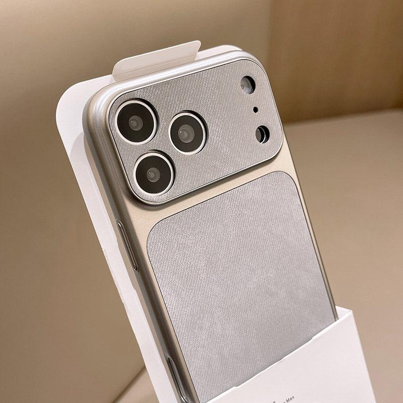 Luxury Jeans Fabric Leather Matte Phone Case For iPhone 17 16 15 14 13 Pro Max Shockproof Bumper Skin Cover Conversion