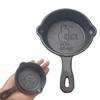 Cast Iron Skillet Pot Easy-Care Seasoned Cookware Versatile Pre-Seasoned Long Heat Retention Mini Egg Pan for Oven Stove Grill Campfire