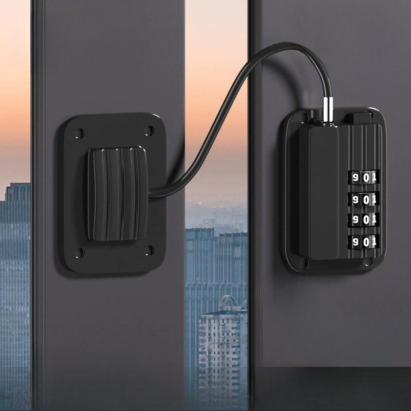 1 шт. Алюминиевый замок для холодильника, Комбинационный замок для холодильника с кодом, Замок для вертикального морозильного шкафа, Промышленный замок безопасности