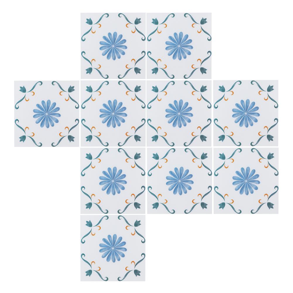 10 шт. нескользящие водонепроницаемые декоративные обои настенные наклейки на пол украшение дома 20x20 см