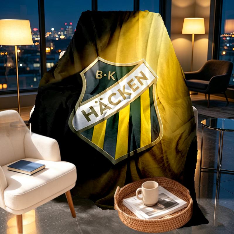 BK Hacken Print Blanket - Soft & Comfortable, for Bedroom, Travel, Sofa, Home Decoration - Birthday Christmas Gift for Friend