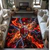 Фланелевый ковер с принтом AC Milan, нескользящий, мягкий, из полиэстера, для пола, декоративный коврик для спальни, гостиной, дивана, игровой комнаты, домашний декор