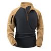 Men's Stand Collar Half Zipper Long Sleeve Arm Zipper Sweatshirt Pullover For Menswear