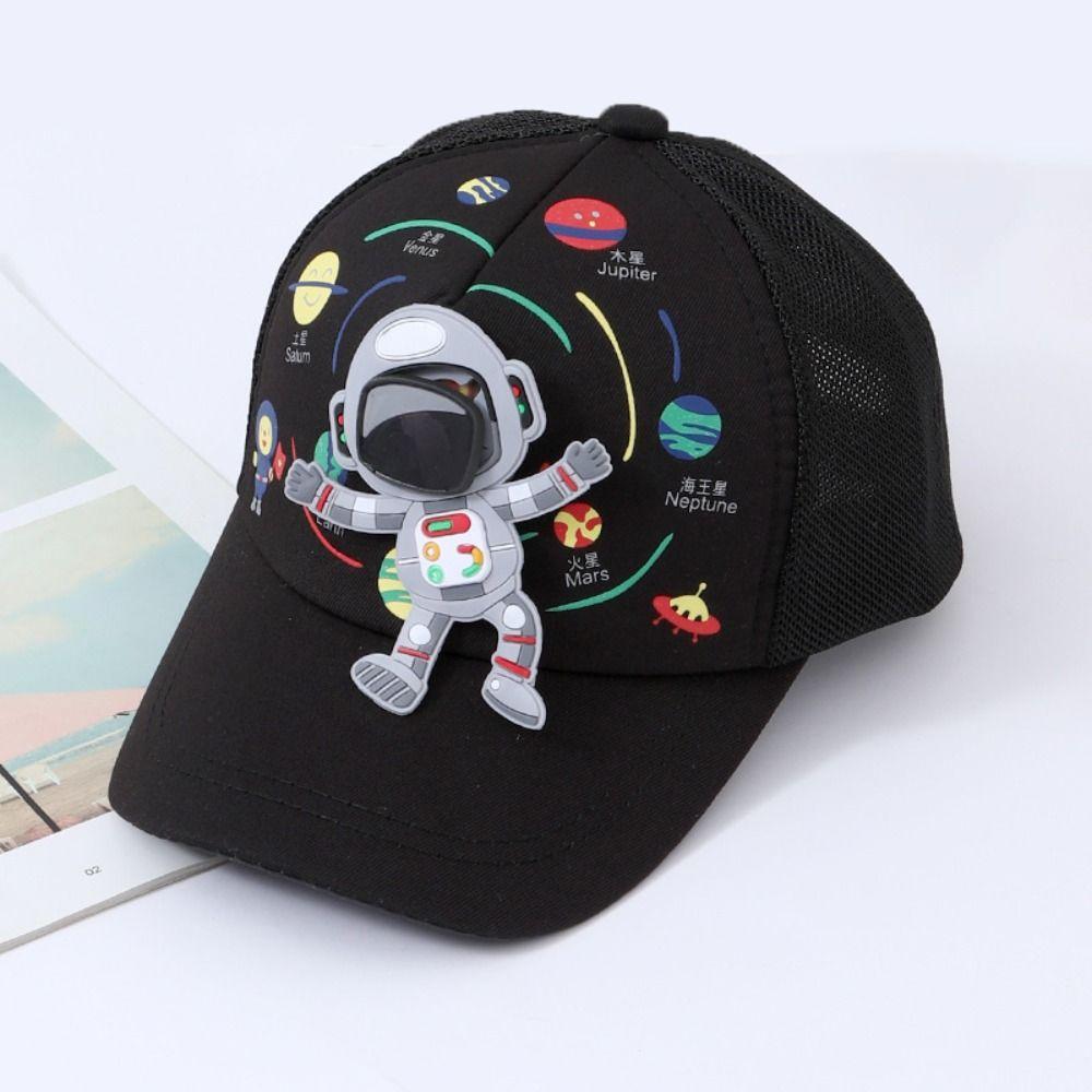 Детская бейсболка с рисунком космонавта и принтом планеты, детские бейсболки, милая шляпа от солнца для мальчиков и девочек