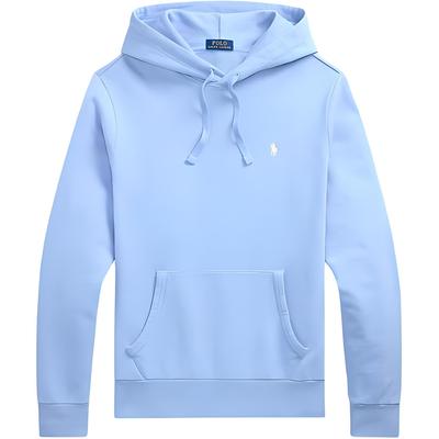 Толстовка мужская Polo с капюшоном, с длинным рукавом, однотонная, синяя, 710916690-026