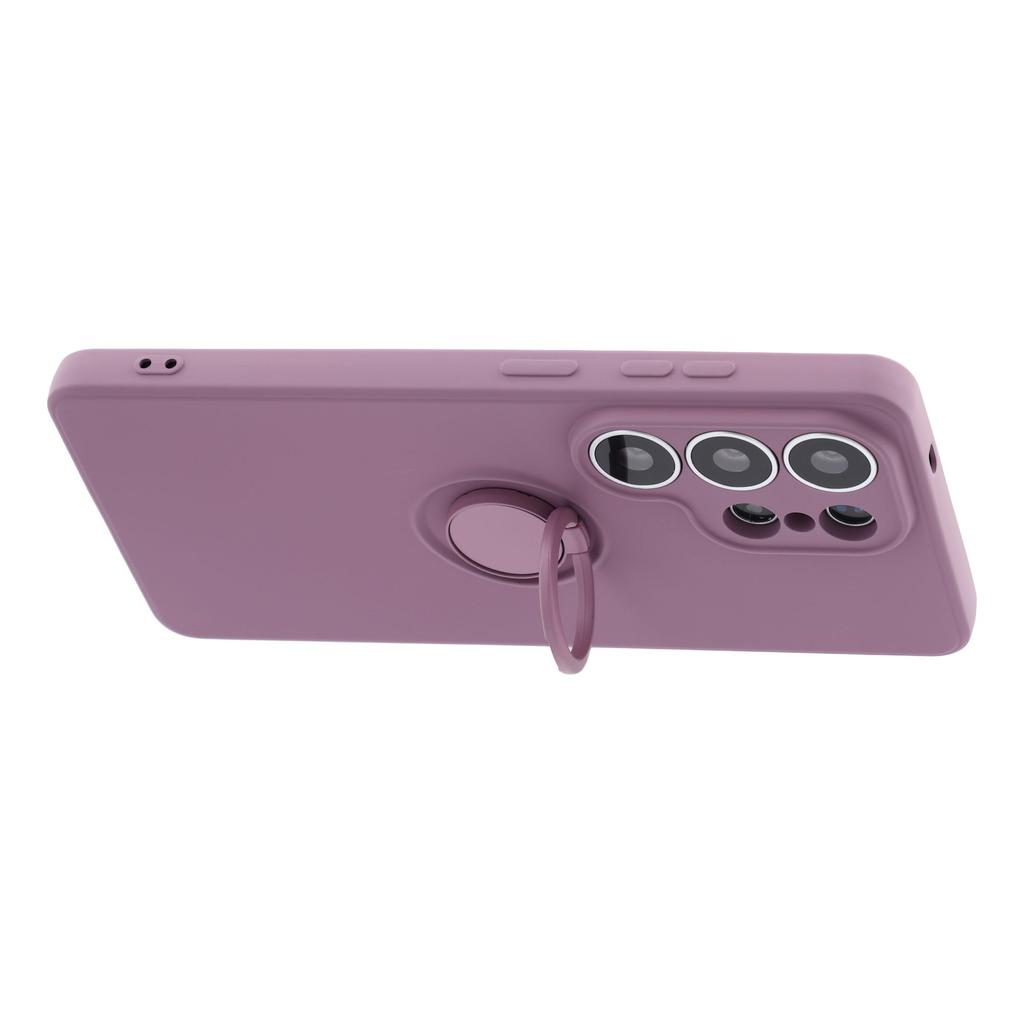 For Samsung Galaxy S26 Ultra Silicone Case with Strap Ring Kickstand Phone Cover