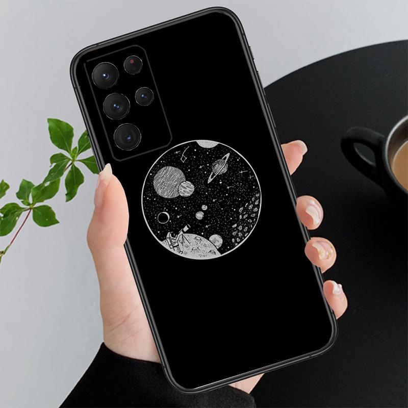 Чехол для телефона Космическая Планета Луна Астронавт для Samsung Galaxy A52S A21S A33 A23 A35 A55 A14 A32 A52 A53 A54 A51 A71 A15